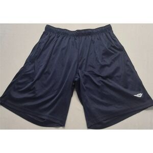 Pony men's navy blue athletic shorts XL elastic waist white logo outdoor gym